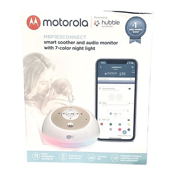 Motorola MBP163CONNECT Audio Baby Monitor | WiFi | New in Box - Picture 1 of 6